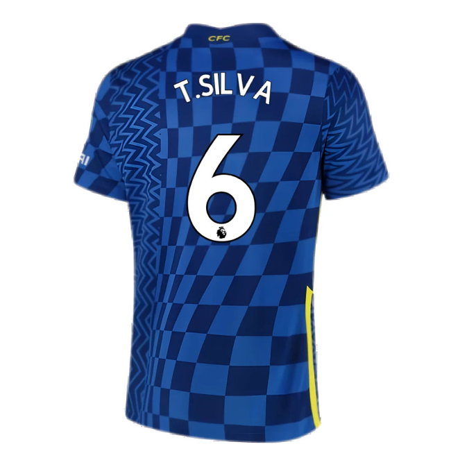 2021-2022 Chelsea Home Shirt (T.SILVA 6)-SoccerKits Hub | Buy Soccer Jerseys Online