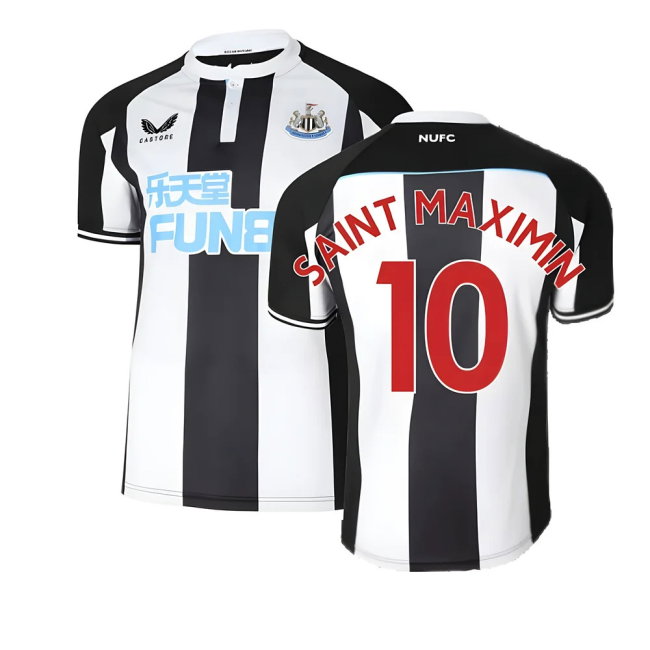 2021-2022 Newcastle United Home Shirt (SAINT MAXIMIN 10)-SoccerKits Hub | Buy Soccer Jerseys Online