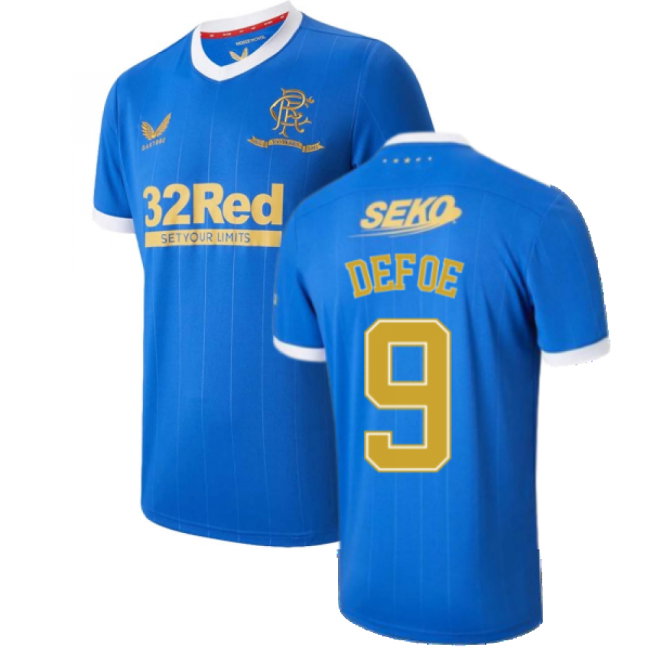 2021-2022 Rangers Home Shirt (DEFOE 9)-SoccerKits Hub | Buy Soccer Jerseys Online