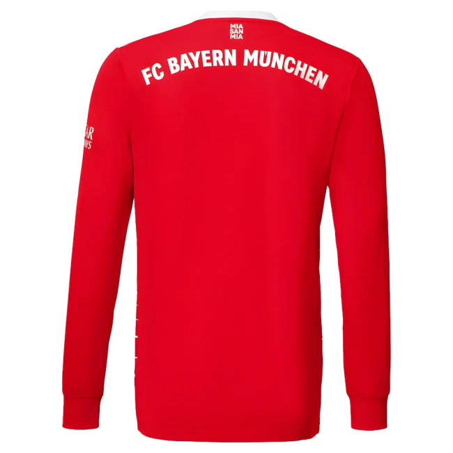 2022-2023 Bayern Munich Long Sleeve Home Shirt (MULLER 25)-SoccerKits Hub | Buy Soccer Jerseys Online