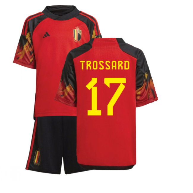 2022-2023 Belgium Home Mini Kit (TROSSARD 17)-SoccerKits Hub | Buy Soccer Jerseys Online