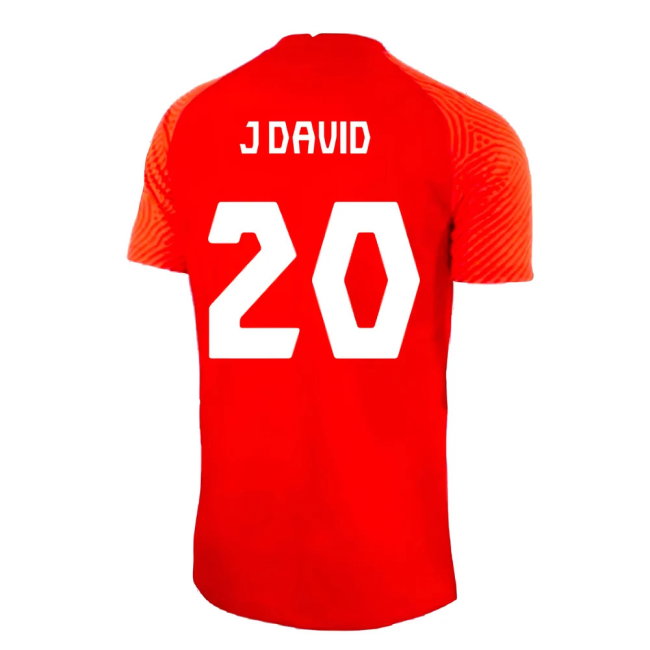2022-2023 Canada Home Shirt (J David 20)-SoccerKits Hub | Buy Soccer Jerseys Online