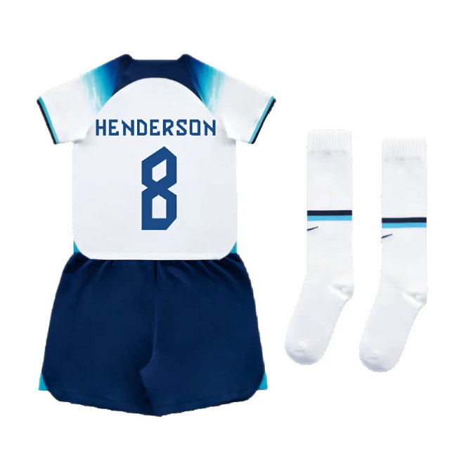 2022-2023 England Home Mini Kit (Henderson 8)-SoccerKits Hub | Buy Soccer Jerseys Online