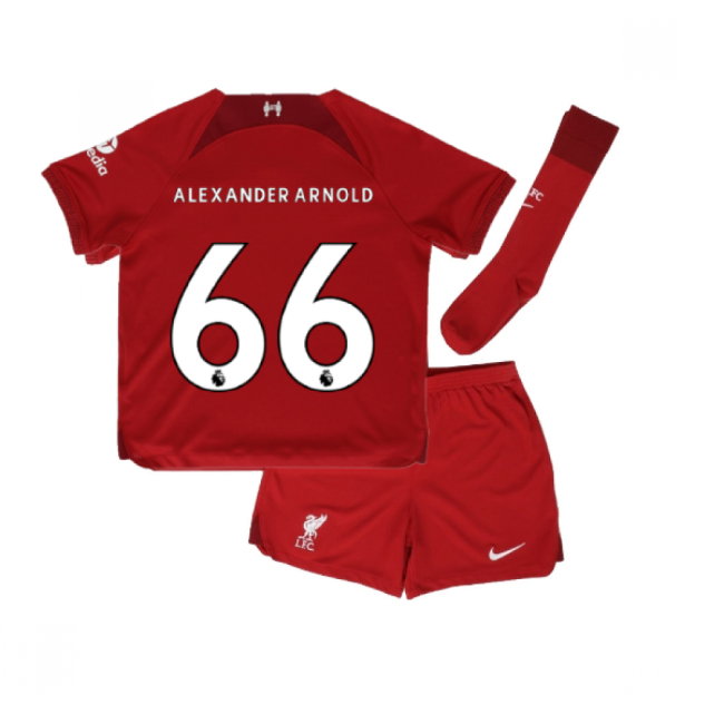 2022-2023 Liverpool Home Little Boys Mini Kit (ALEXANDER ARNOLD 66)-SoccerKits Hub | Buy Soccer Jerseys Online
