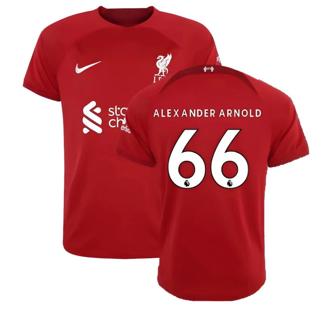 2022-2023 Liverpool Home Shirt (ALEXANDER ARNOLD 66)-SoccerKits Hub | Buy Soccer Jerseys Online