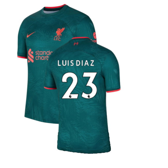 2022-2023 Liverpool Third Shirt (LUIS DIAZ 23)-SoccerKits Hub | Buy Soccer Jerseys Online