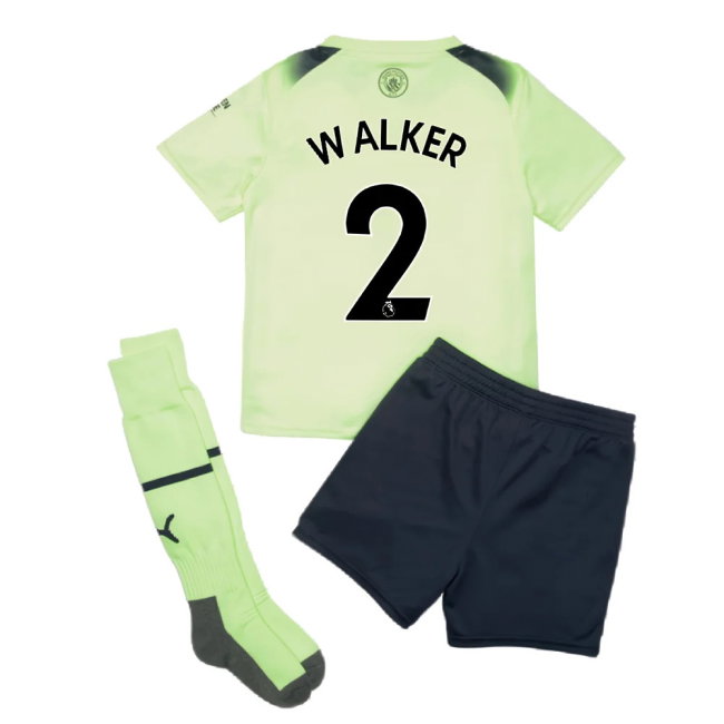 2022-2023 Man City Third Mini Kit (WALKER 2)-SoccerKits Hub | Buy Soccer Jerseys Online