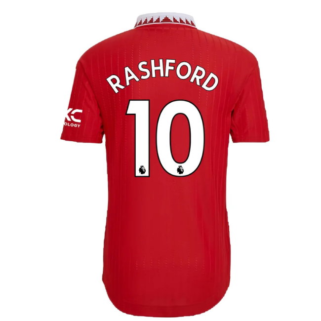 2022-2023 Man Utd Authentic Home Shirt (RASHFORD 10)-SoccerKits Hub | Buy Soccer Jerseys Online