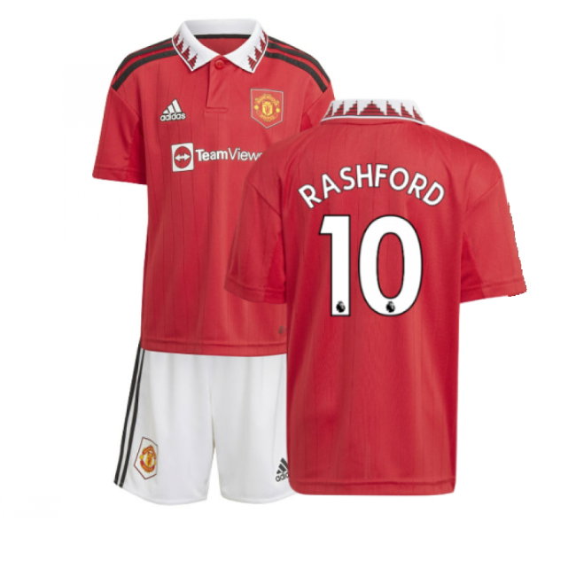 2022-2023 Man Utd Home Mini Kit (RASHFORD 10)-SoccerKits Hub | Buy Soccer Jerseys Online