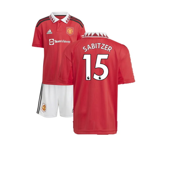 2022-2023 Man Utd Home Mini Kit (Sabitzer 15)-SoccerKits Hub | Buy Soccer Jerseys Online