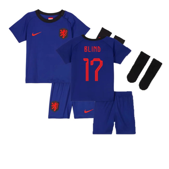 2022-2023 Netherlands Away Mini Kit (Blind 17)-SoccerKits Hub | Buy Soccer Jerseys Online