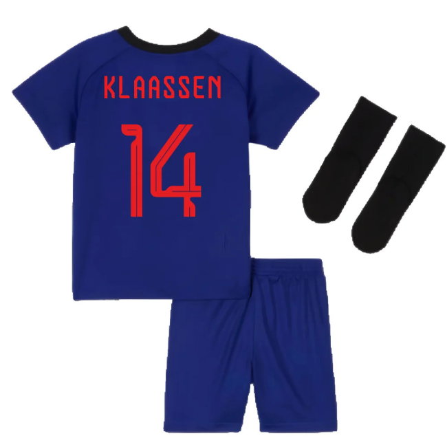 2022-2023 Netherlands Away Mini Kit (Klaassen 14)-SoccerKits Hub | Buy Soccer Jerseys Online