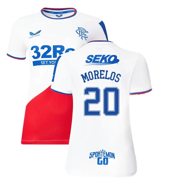 2022-2023 Rangers Away Shirt (Ladies) (MORELOS 20)-SoccerKits Hub | Buy Soccer Jerseys Online