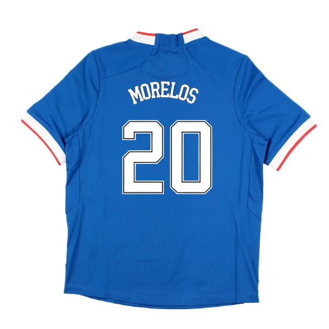 2022-2023 Rangers Home Pro Jersey (Kids) (MORELOS 20)-SoccerKits Hub | Buy Soccer Jerseys Online