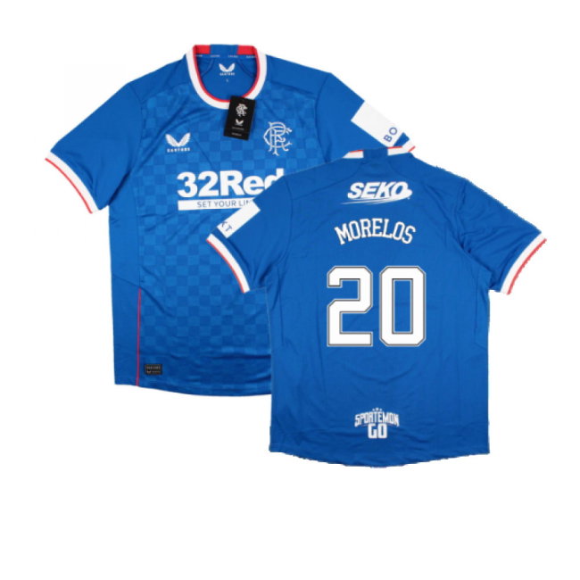 2022-2023 Rangers Home Pro Jersey (MORELOS 20)-SoccerKits Hub | Buy Soccer Jerseys Online