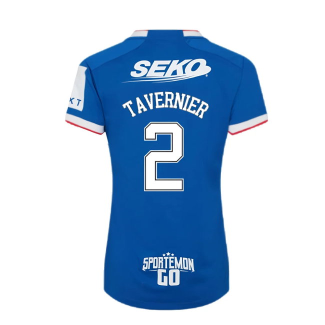 2022-2023 Rangers Home Shirt (Ladies) (TAVERNIER 2)-SoccerKits Hub | Buy Soccer Jerseys Online