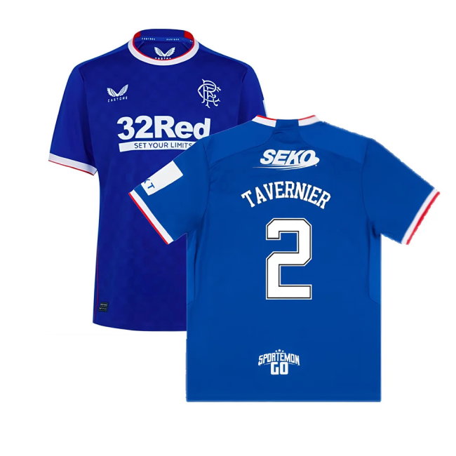 2022-2023 Rangers Home Shirt (TAVERNIER 2)-SoccerKits Hub | Buy Soccer Jerseys Online