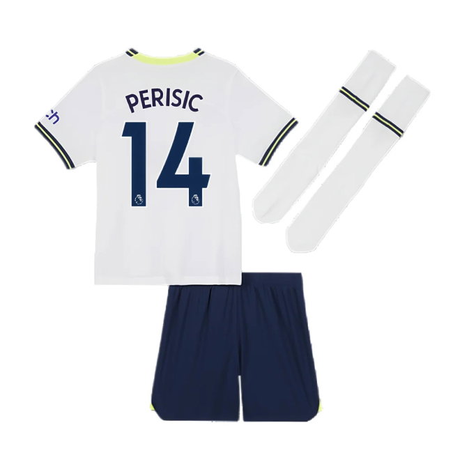 2022-2023 Tottenham Little Boys Home Mini Kit (PERISIC 14)-SoccerKits Hub | Buy Soccer Jerseys Online