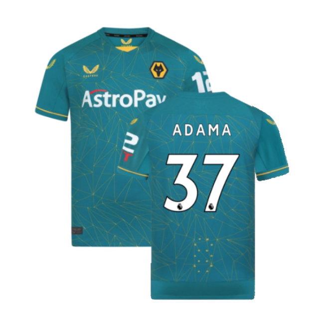 2022-2023 Wolves Away Pro Jersey (ADAMA 37)-SoccerKits Hub | Buy Soccer Jerseys Online