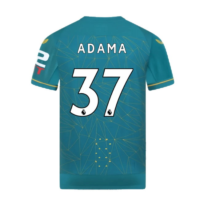 2022-2023 Wolves Away Pro Jersey (ADAMA 37)-SoccerKits Hub | Buy Soccer Jerseys Online