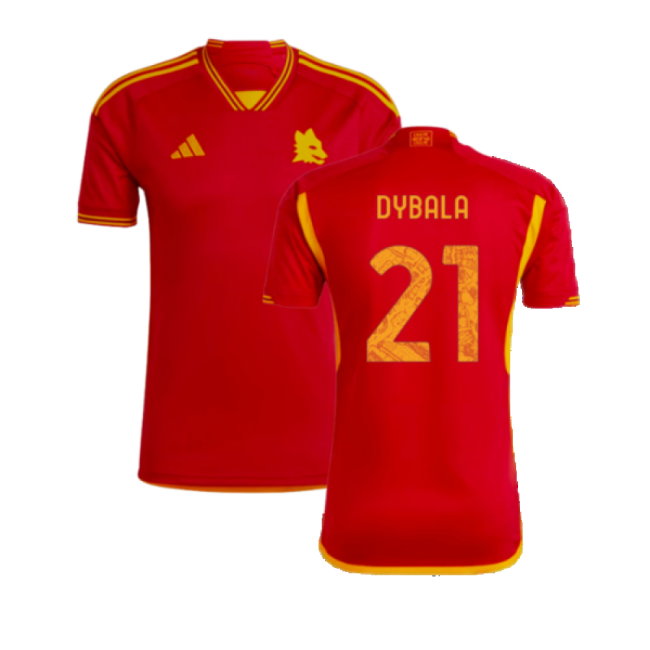 2023-2024 AS Roma Home Shirt (DYBALA 21)-SoccerKits Hub | Buy Soccer Jerseys Online