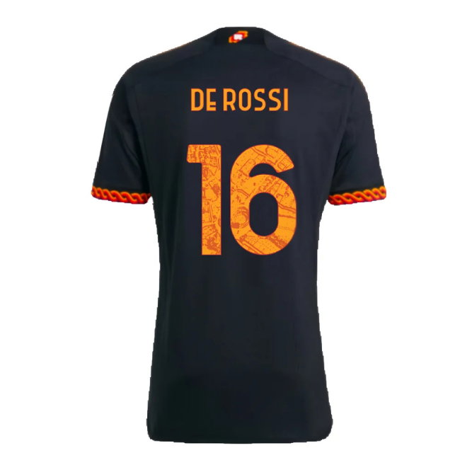 2023-2024 AS Roma Third Shirt (DE ROSSI 16)-SoccerKits Hub | Buy Soccer Jerseys Online