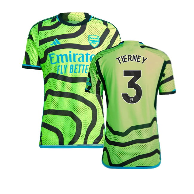 2023-2024 Arsenal Authentic Away Shirt (Tierney 3)-SoccerKits Hub | Buy Soccer Jerseys Online