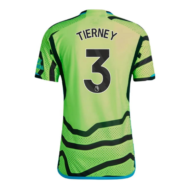 2023-2024 Arsenal Authentic Away Shirt (Tierney 3)-SoccerKits Hub | Buy Soccer Jerseys Online