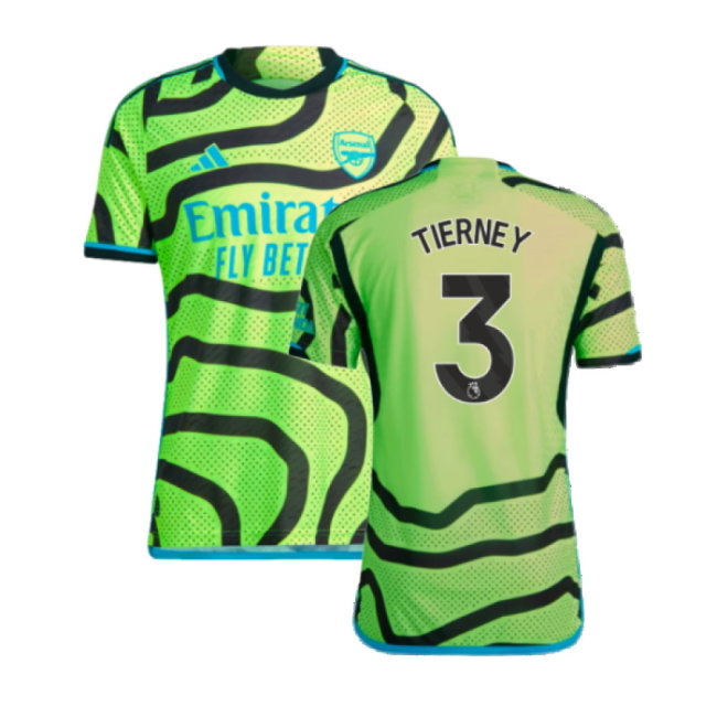 2023-2024 Arsenal Authentic Away Shirt (Tierney 3)-SoccerKits Hub | Buy Soccer Jerseys Online