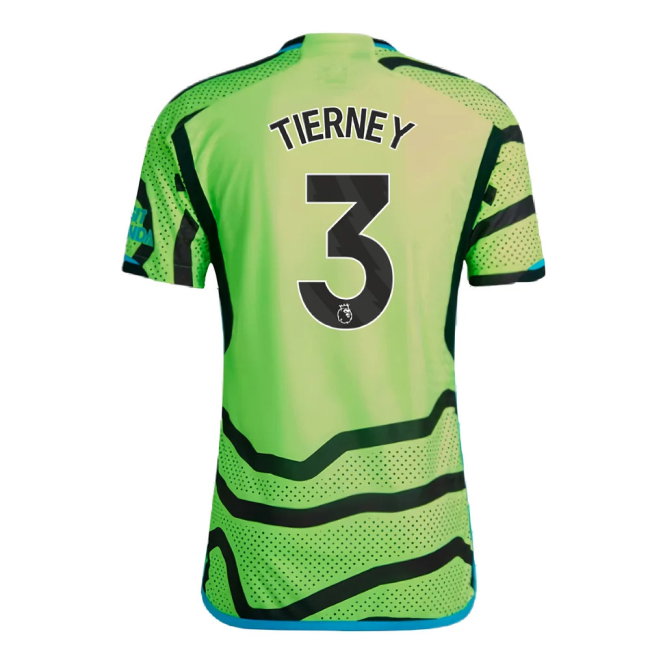 2023-2024 Arsenal Authentic Away Shirt (Tierney 3)-SoccerKits Hub | Buy Soccer Jerseys Online