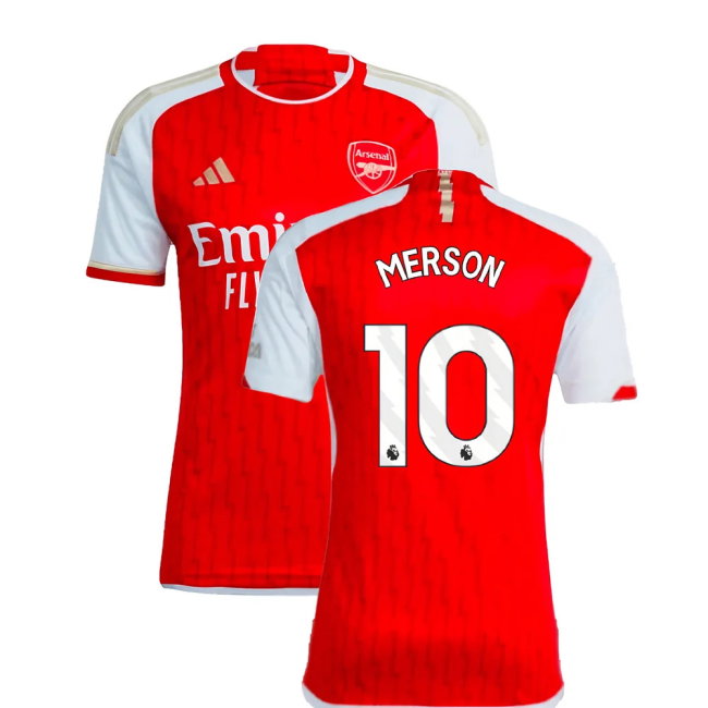 2023-2024 Arsenal Home Shirt (Merson 10)-SoccerKits Hub | Buy Soccer Jerseys Online
