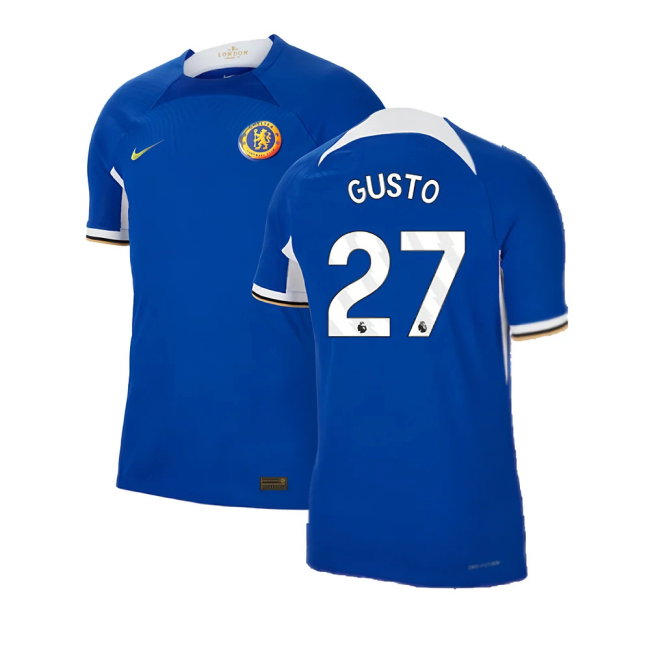 2023-2024 Chelsea Home Authentic Shirt (Gusto 27)-SoccerKits Hub | Buy Soccer Jerseys Online