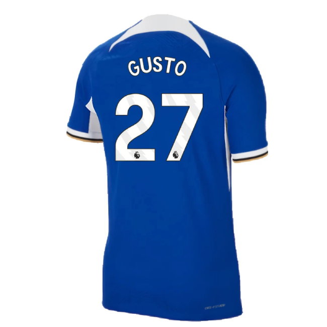 2023-2024 Chelsea Home Authentic Shirt (Gusto 27)-SoccerKits Hub | Buy Soccer Jerseys Online