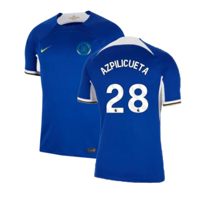 2023-2024 Chelsea Home Shirt (AZPILICUETA 28)-SoccerKits Hub | Buy Soccer Jerseys Online