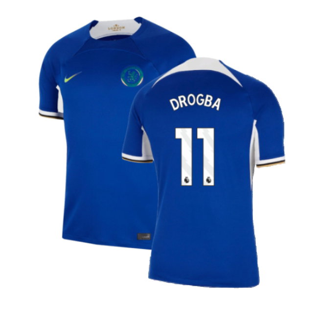 2023-2024 Chelsea Home Shirt (DROGBA 11)-SoccerKits Hub | Buy Soccer Jerseys Online