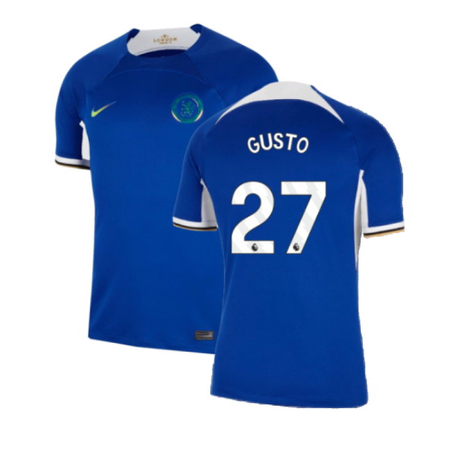 2023-2024 Chelsea Home Shirt (Gusto 27)-SoccerKits Hub | Buy Soccer Jerseys Online