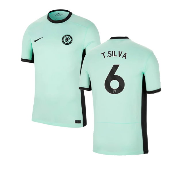 2023-2024 Chelsea Third Shirt (T.SILVA 6)-SoccerKits Hub | Buy Soccer Jerseys Online