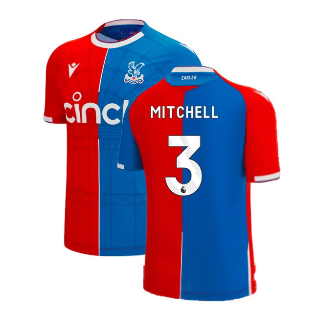 2023-2024 Crystal Palace Home Shirt (MITCHELL 3)-SoccerKits Hub | Buy Soccer Jerseys Online