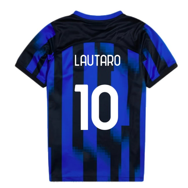 2023-2024 Inter Milan Home Mini Kit (Lautaro 10)-SoccerKits Hub | Buy Soccer Jerseys Online