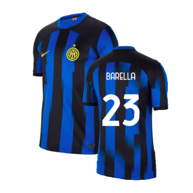 2023-2024 Inter Milan Home Shirt (Barella 23)-SoccerKits Hub | Buy Soccer Jerseys Online