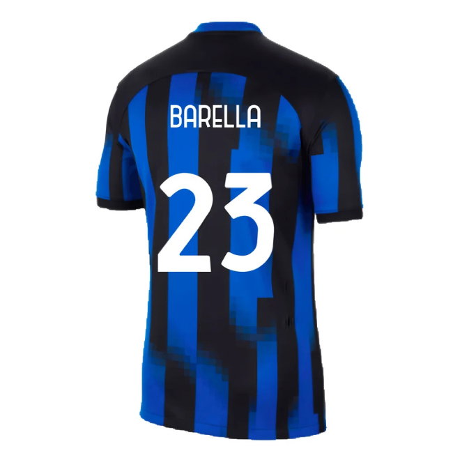2023-2024 Inter Milan Home Shirt (Barella 23)-SoccerKits Hub | Buy Soccer Jerseys Online