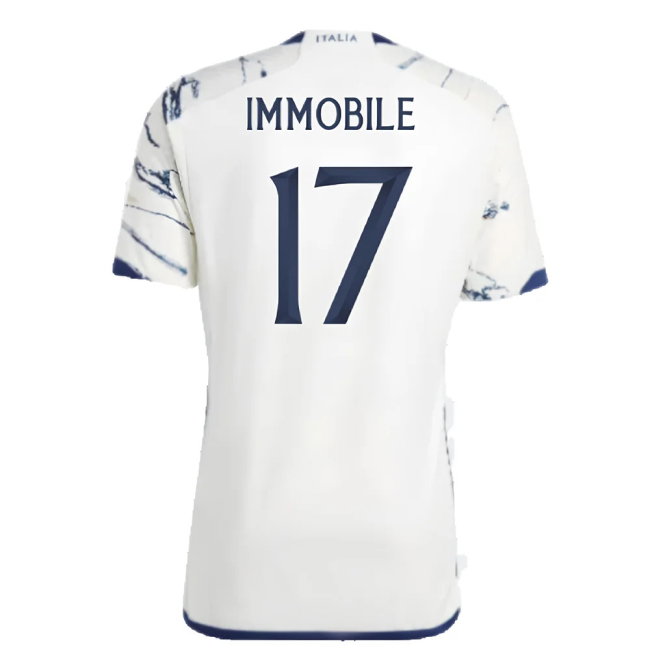 2023-2024 Italy Authentic Away Shirt (IMMOBILE 17)-SoccerKits Hub | Buy Soccer Jerseys Online