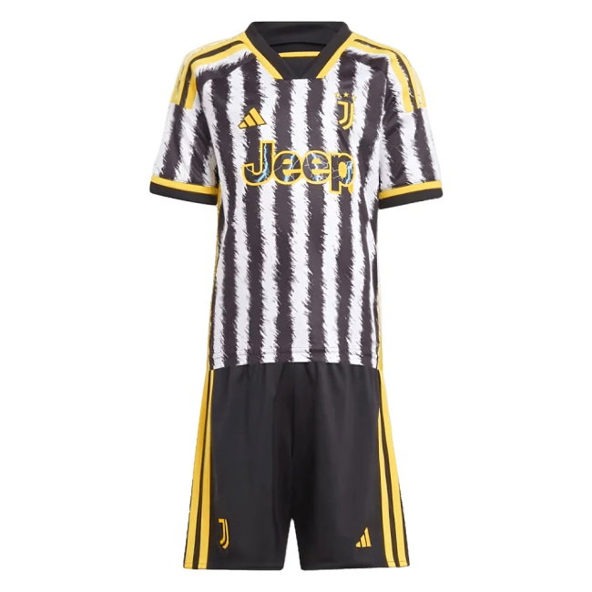 2023-2024 Juventus Home Mini Kit (VLAHOVIC 9)-SoccerKits Hub | Buy Soccer Jerseys Online