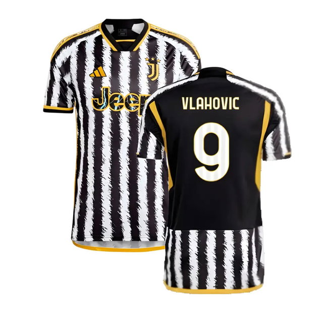 2023-2024 Juventus Home Shirt (VLAHOVIC 9)-SoccerKits Hub | Buy Soccer Jerseys Online