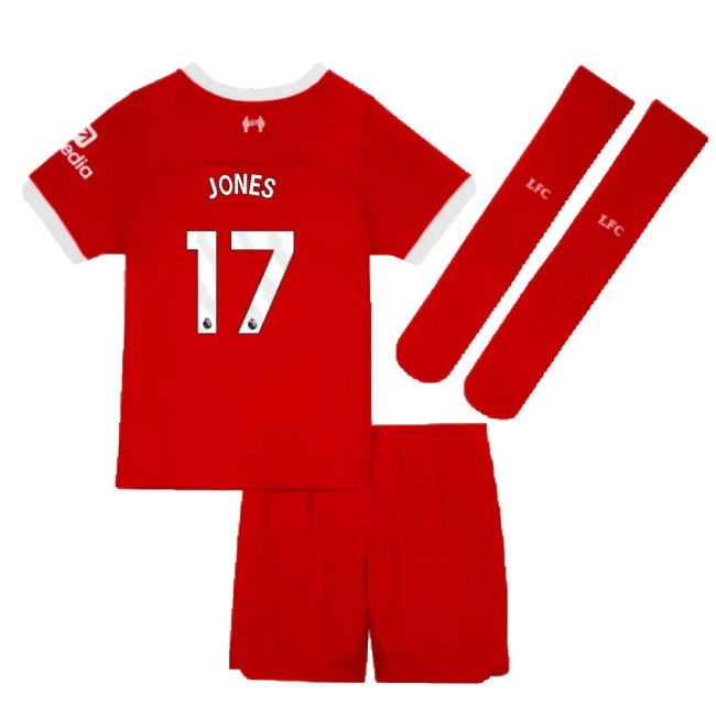 2023-2024 Liverpool Home Little Boys Mini Kit (Jones 17)-SoccerKits Hub | Buy Soccer Jerseys Online