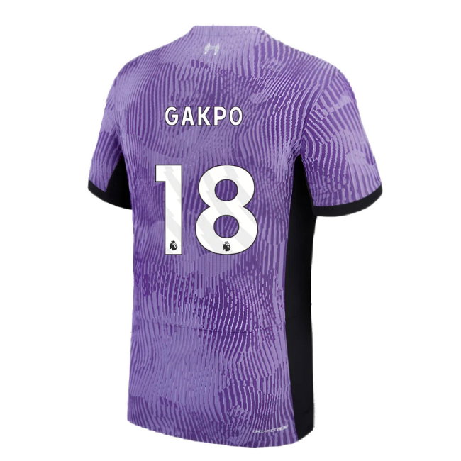 2023-2024 Liverpool Third Authentic Match Shirt (Gakpo 18)-SoccerKits Hub | Buy Soccer Jerseys Online