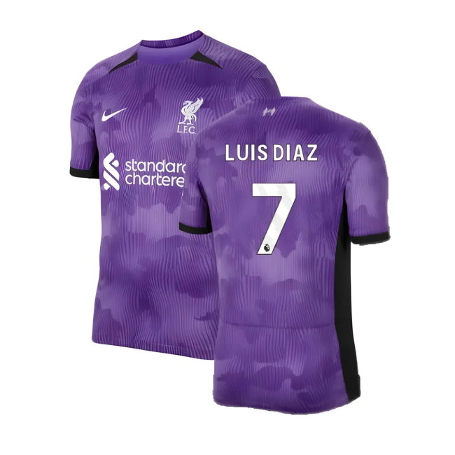 2023-2024 Liverpool Third Shirt (Luis Diaz 7)-SoccerKits Hub | Buy Soccer Jerseys Online