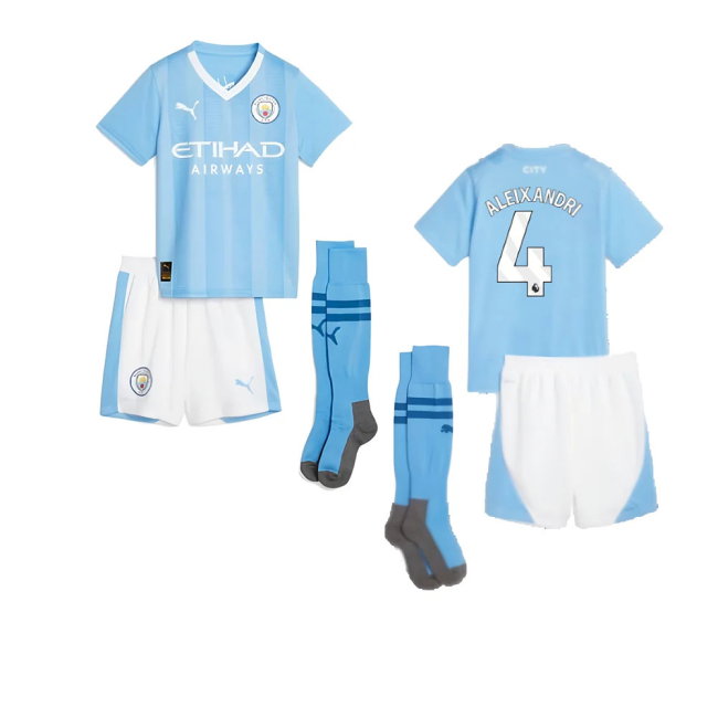 2023-2024 Man City Home Mini Kit (Aleixandri 4)-SoccerKits Hub | Buy Soccer Jerseys Online