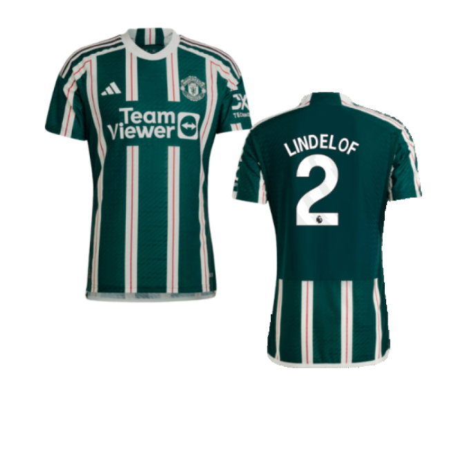 2023-2024 Man Utd Authentic Away Shirt (Lindelof 2)-SoccerKits Hub | Buy Soccer Jerseys Online