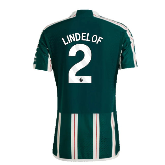 2023-2024 Man Utd Authentic Away Shirt (Lindelof 2)-SoccerKits Hub | Buy Soccer Jerseys Online
